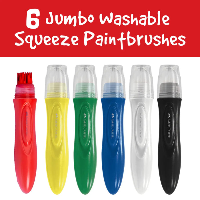 Little Creatives Jumbo Squeezing Paintbrush - Set of 6