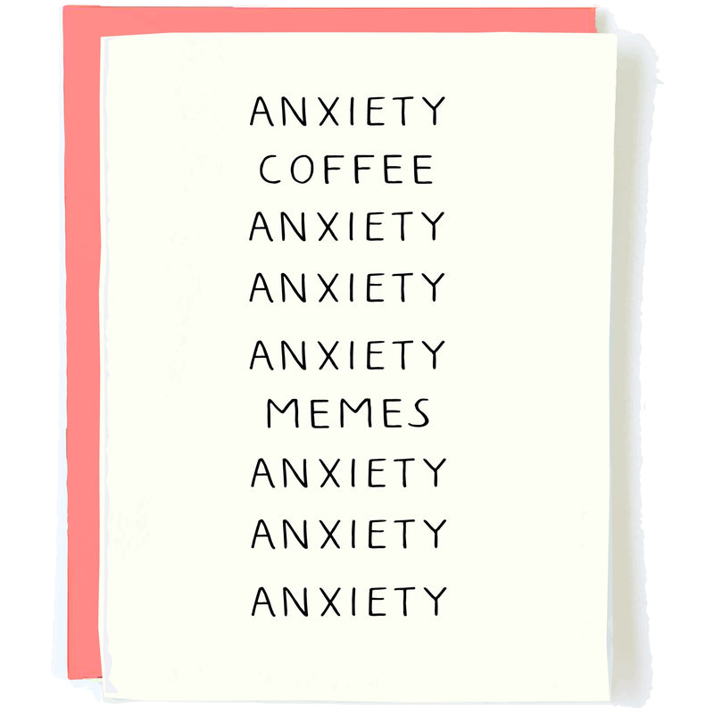 Pop + Paper Anxiety, Coffee, Anxiety, Memes