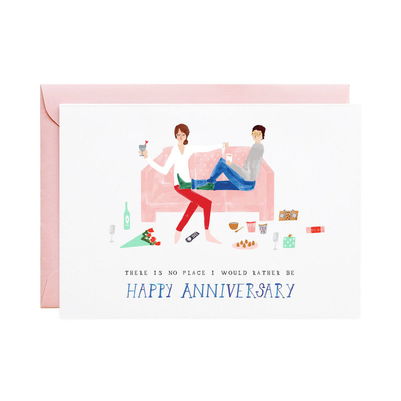Cheers From The Couch Anniversary Card