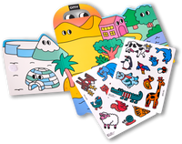 MONTESSORI DECOR STICKERS - ANIMALS