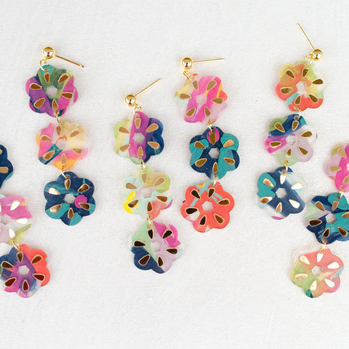 Delilah Jewel Flower Earring