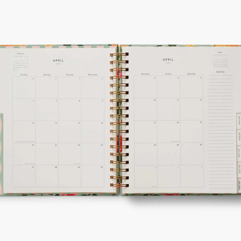 2025 Roses 17-Month Hardcover Spiral Planner