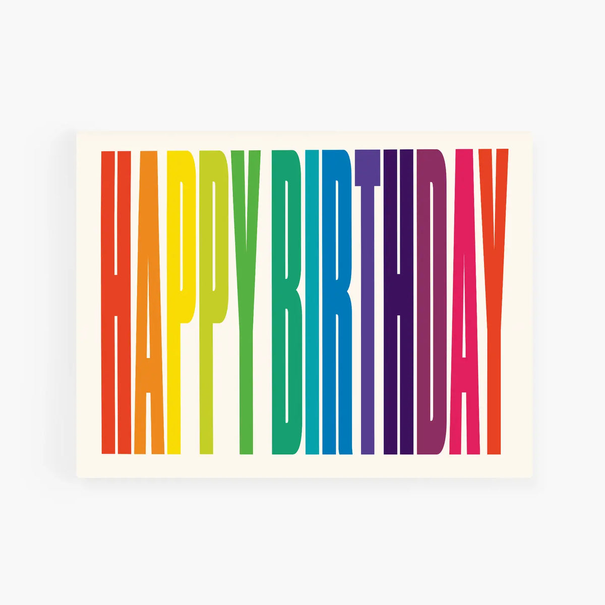 Happy Birthday Rainbow Greeting Card