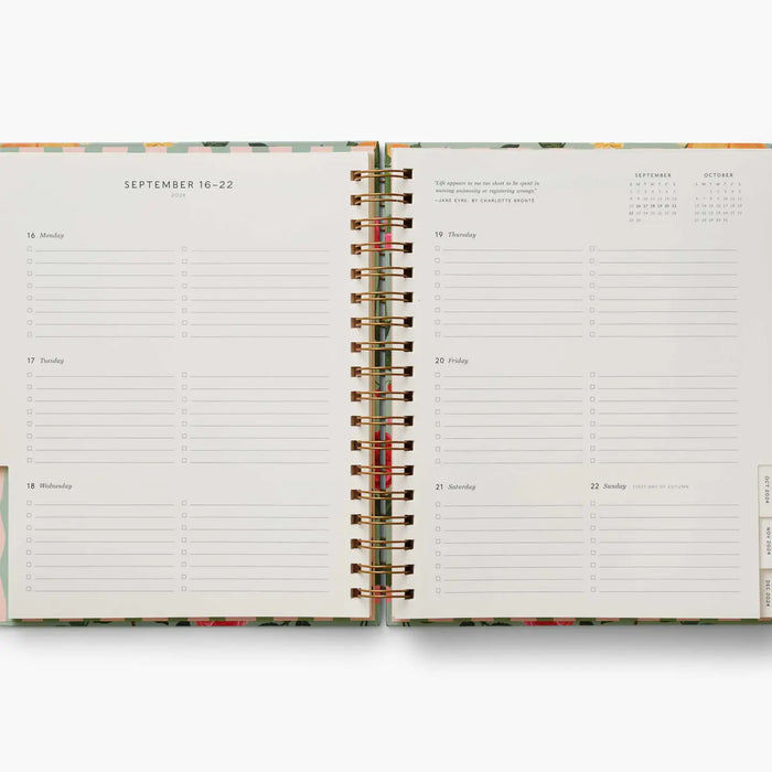 2025 Roses 17-Month Hardcover Spiral Planner