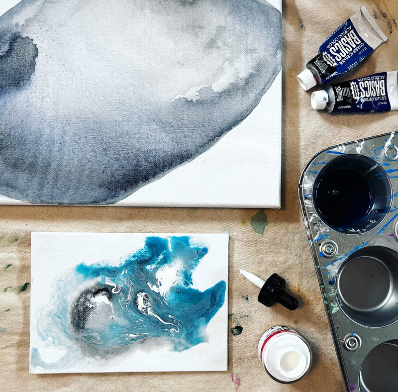 OCTOBER 2, 9 + 16 • Fluid Acrylic Abstract Painting