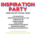INSPIRATION PARTY PACKAGE