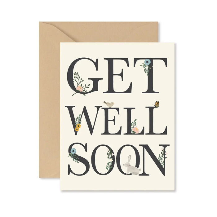 Get Well Soon Floral Card