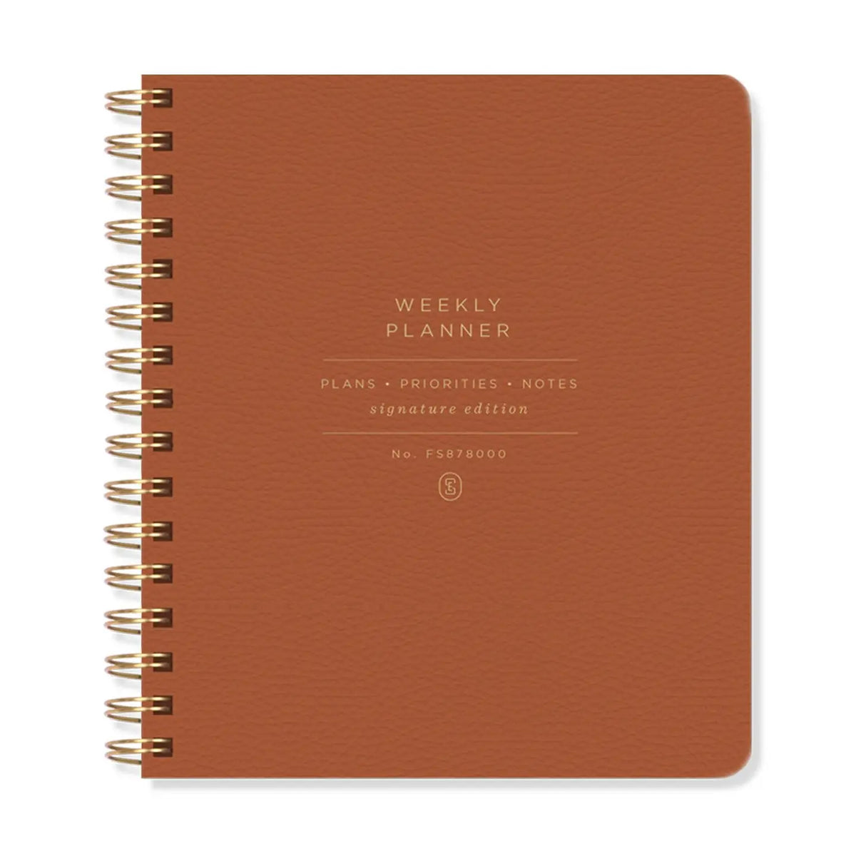 Se Standard Cognac Weekly Non-Dated Planner