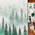 FEBRUARY 5, 12, 19 + 26 • Moody Misty Forest Scene - Oil Series