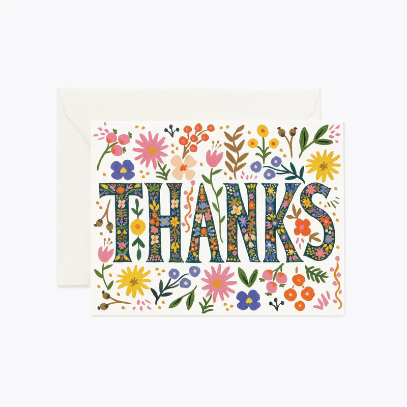 Floral Thanks Card