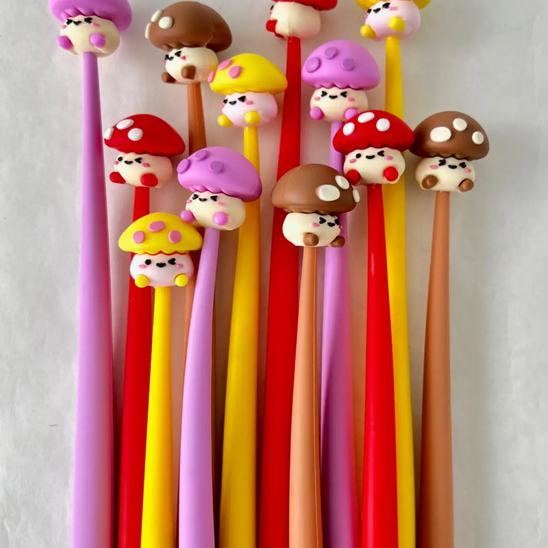 Mushroom Buddy Wiggle Gel Pen