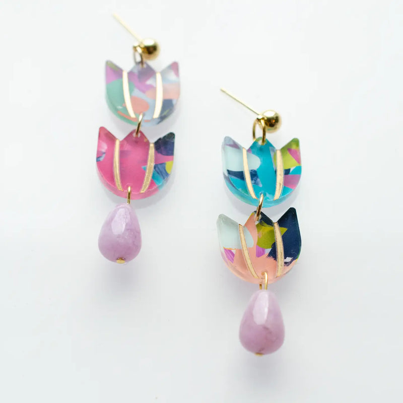 Tulip Drop Earring