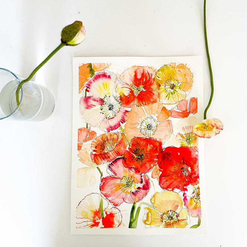 JUNE 25 • Illustrative Poppies in Watercolor with LaCott Fine Art