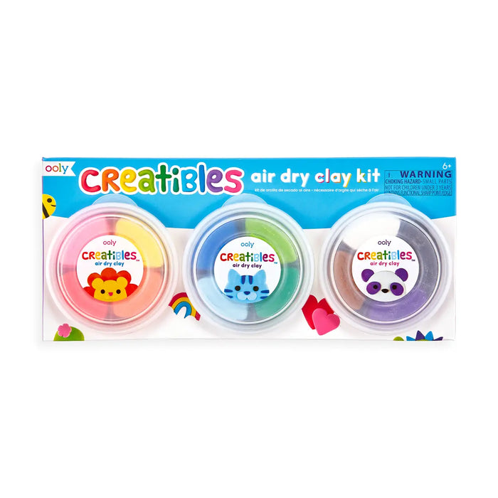 Creatibles D.I.Y. Air-Dry Clay Kit -Set of 12