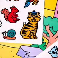 MONTESSORI DECOR STICKERS - ANIMALS