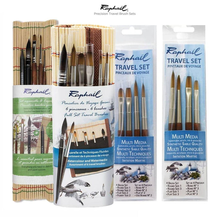 Travel Brush Set of 4 - Multi Media