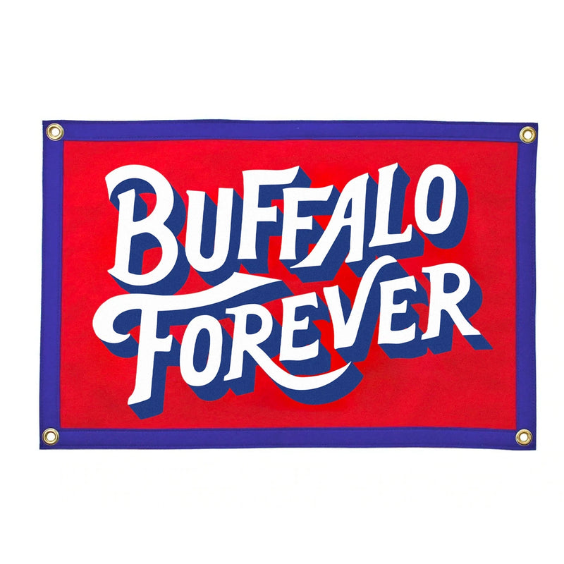 Buffalo Forever Camp Flag