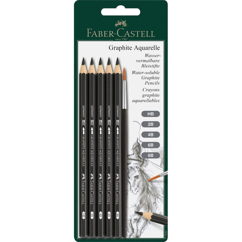 Graphite Aquarelle set of 5