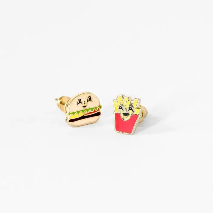 Burger and Fries Earrings