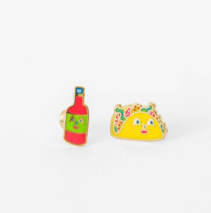 Taco + Hot Sauce Earrings