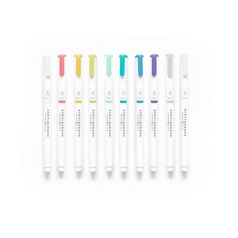 Acrylograph Pens Tropical Collection 3.0 mm Tip