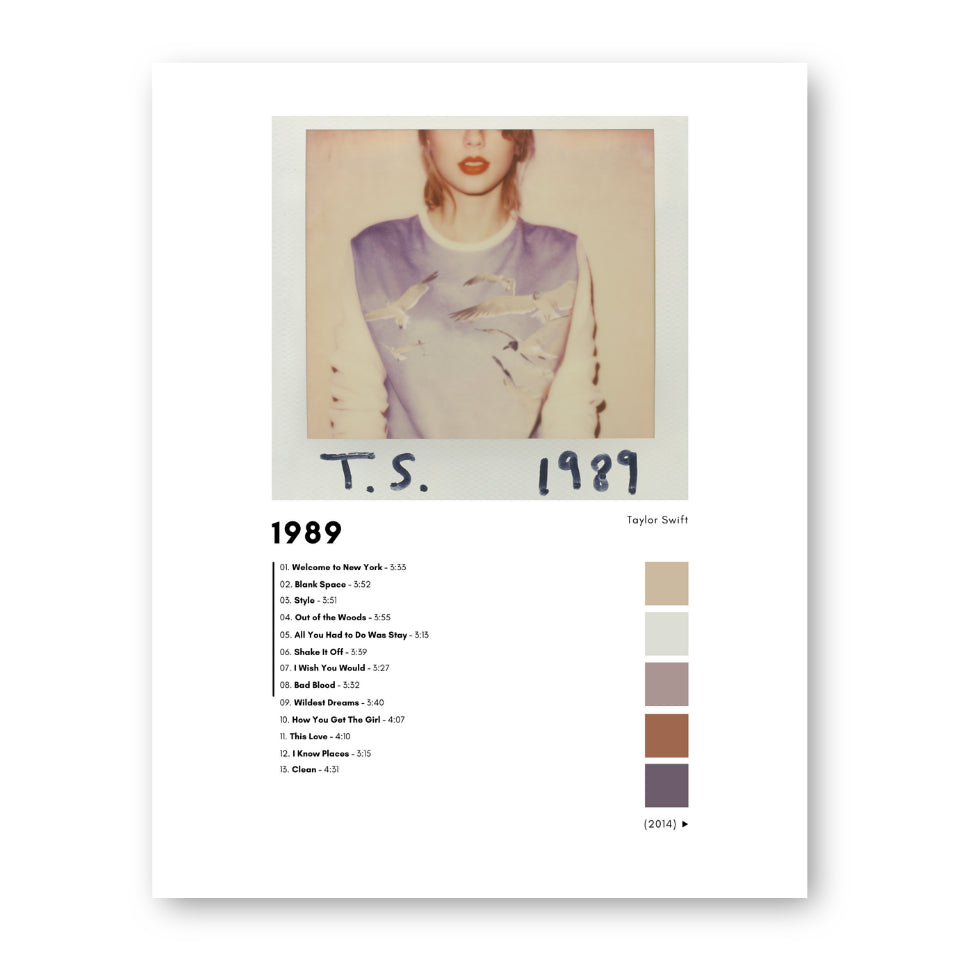 Taylor Swift - 1989 Print