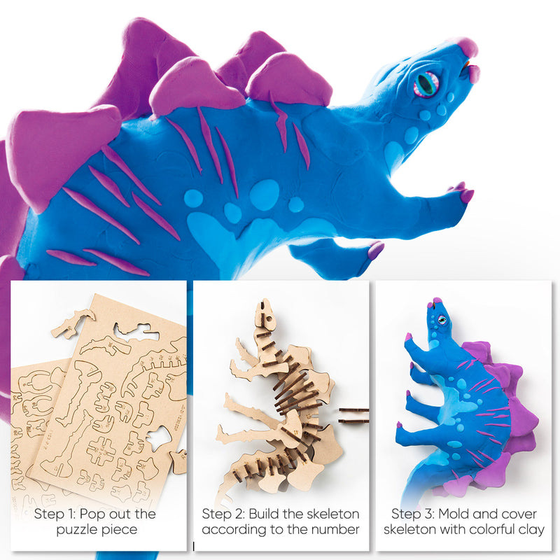 Stegosaurus Clay Dinosaur