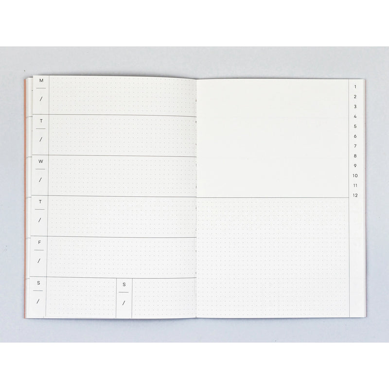 Memphis Brush No. 2 Weekly Lay Flat Planner Book