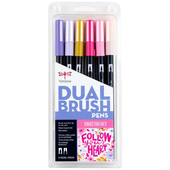 Tombow Dual Brush Pen Set -Set of 6