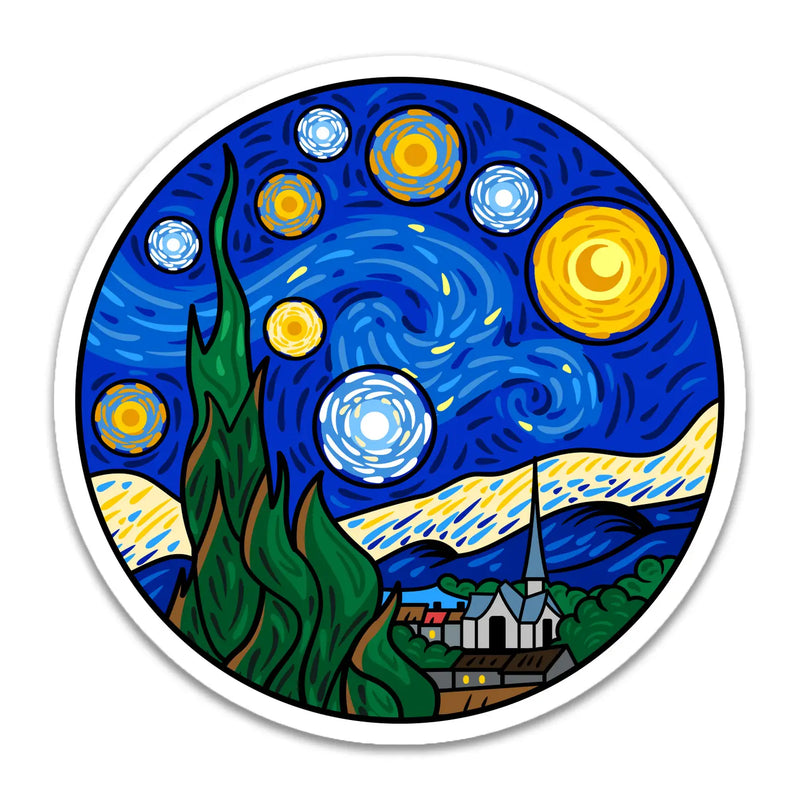Sticker - Starry Night - Vincent van Gogh