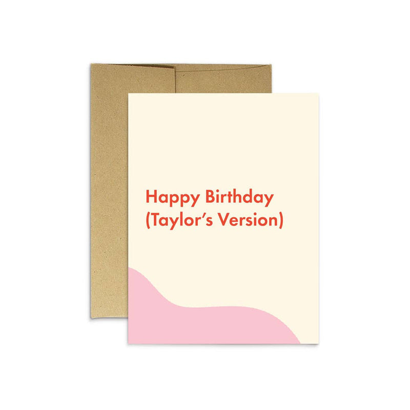 Birthday (Taylor's Version)  Card