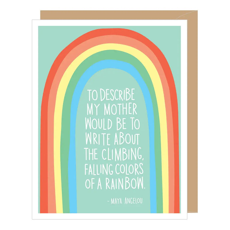 Maya Angelou Rainbow Mother's Day Card