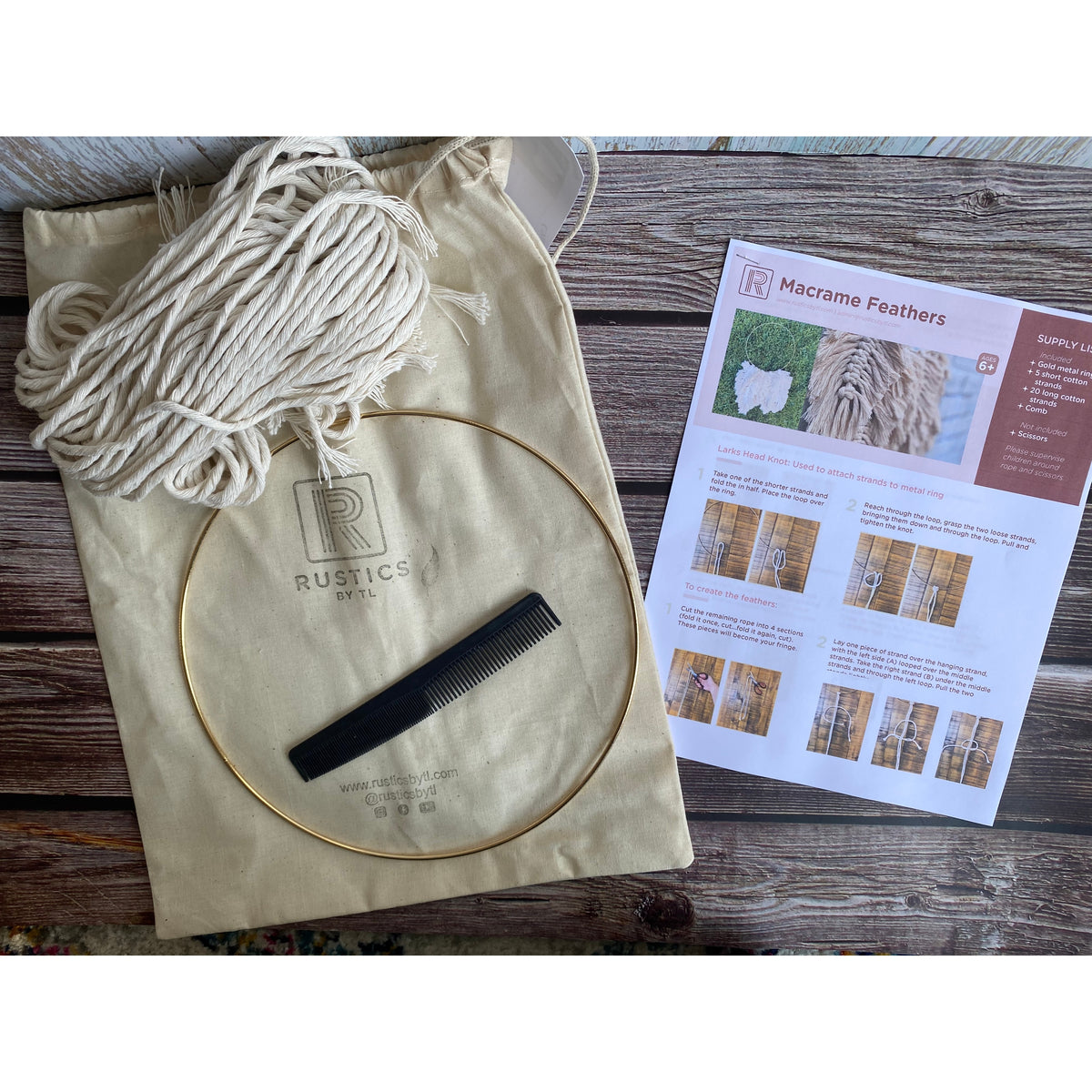 The Feather Macrame Kit