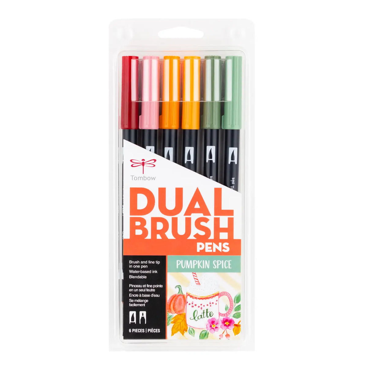 Tombow Dual Brush Pen Set -Set of 6