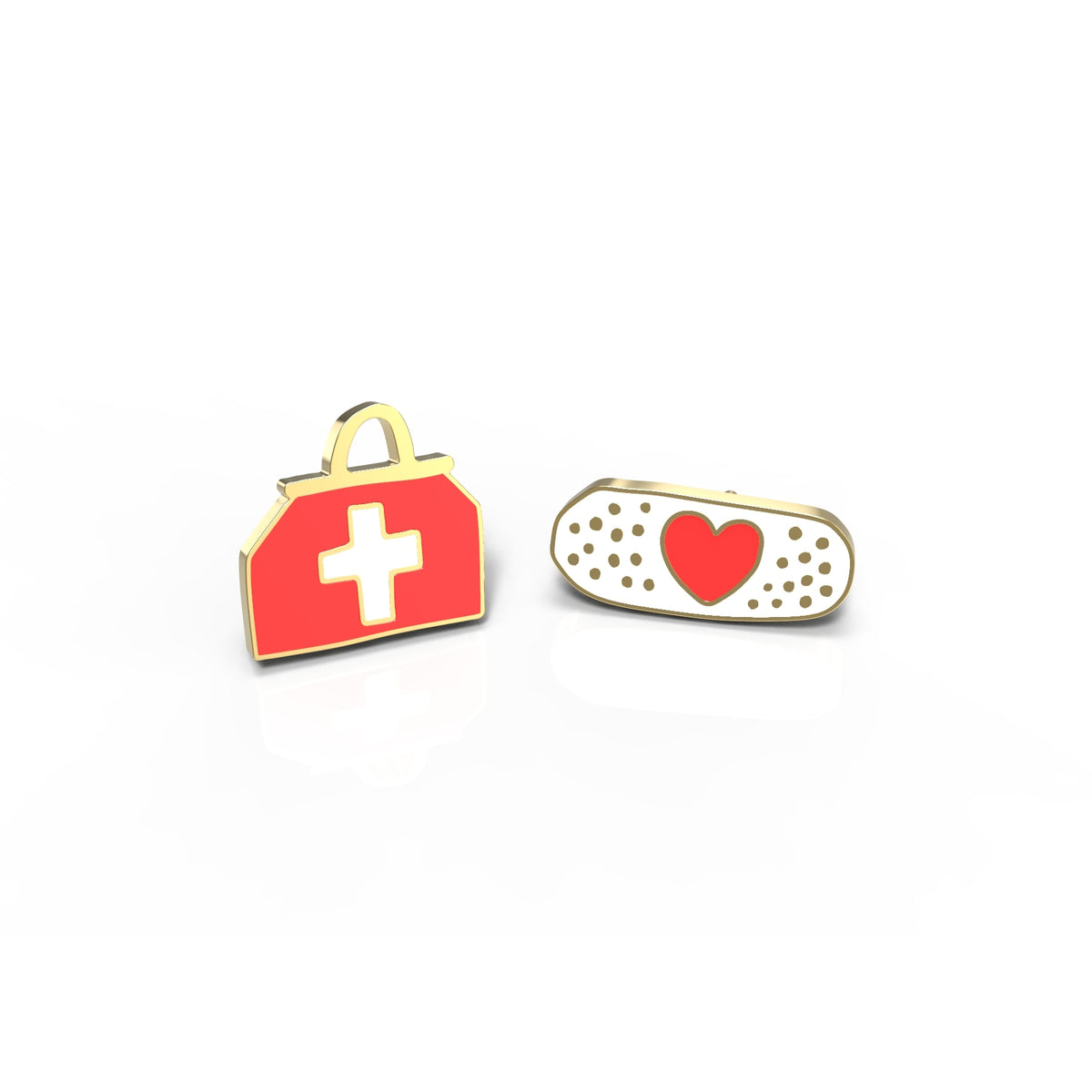 Medicine Bag & Bandaid Earrings