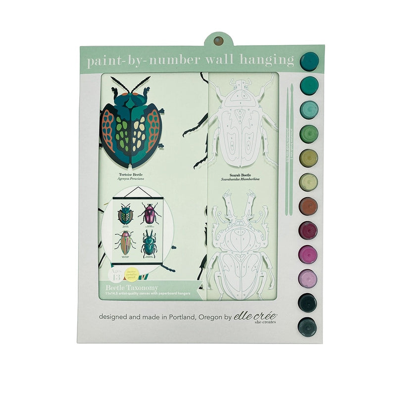 Beetles Paint-by-Number Wall Hanging Kit