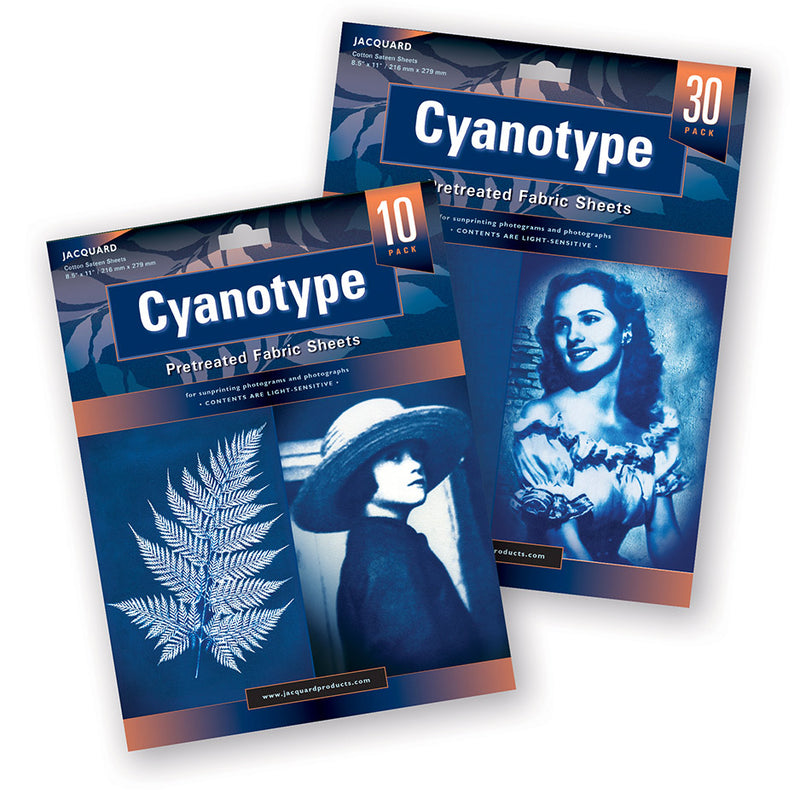 Cyanotype Fabric Sheets - 10