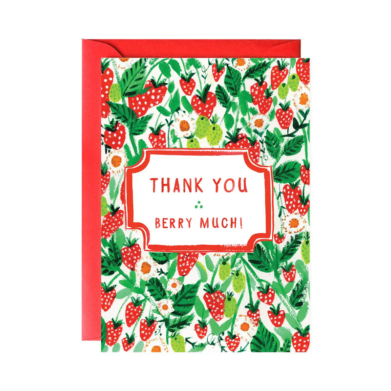Thank You Berry Much - Greeting Card