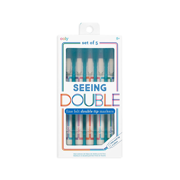 Seeing Double Fine Felt DoubleTip Markers - Set of 5 / 10