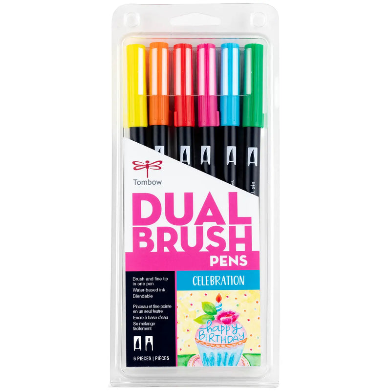 Tombow Dual Brush Pen Set -Set of 6 – MUSEjar