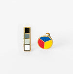 Colorwheel and Grayscale Earrings