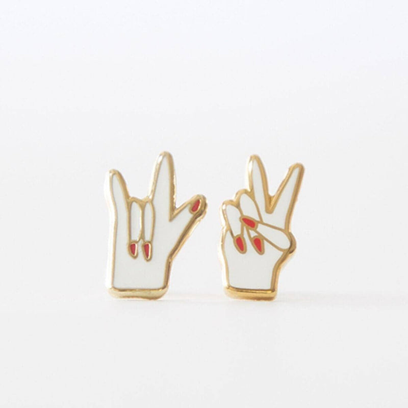 Peace + Love Earrings