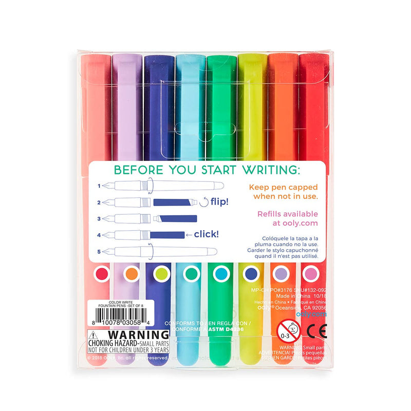 Color Write Fountain Pens