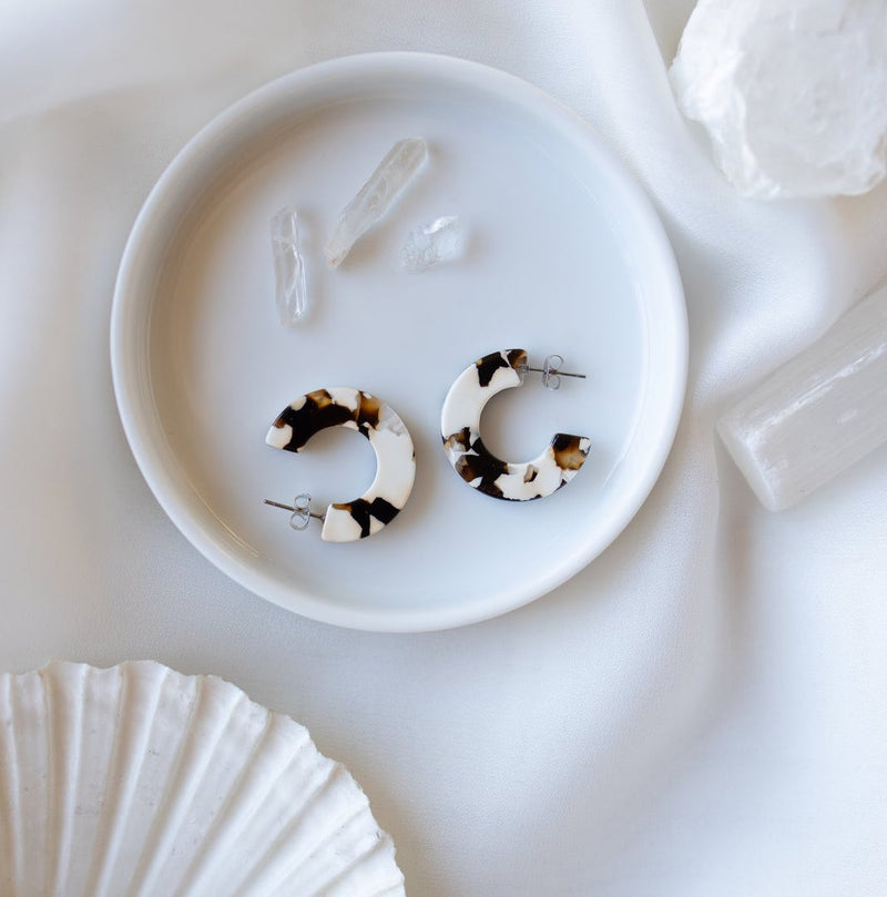 Ray Hoop Earrings