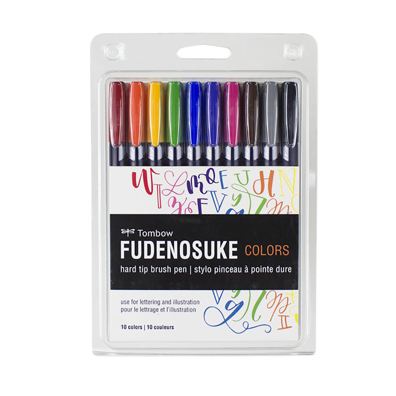 Tombow Fudenosuke Colored Brush Set