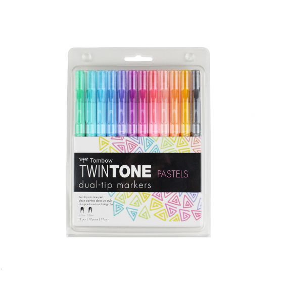 Tombow Twintone Marker Set- Pastels