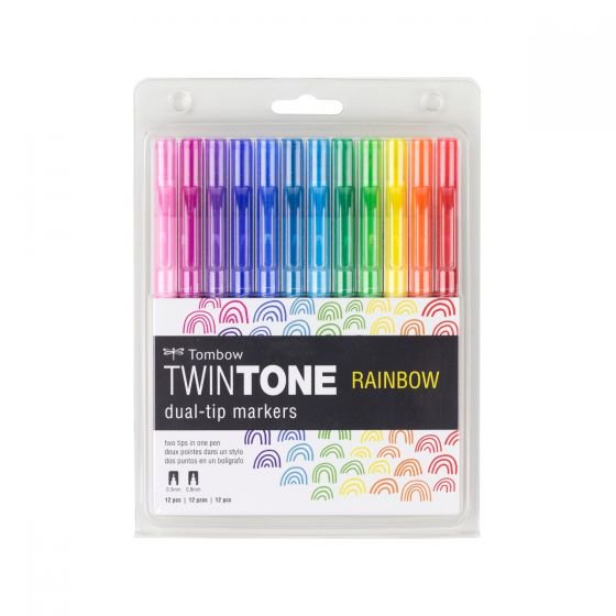 Tombow Twintone Marker Set- Rainbow